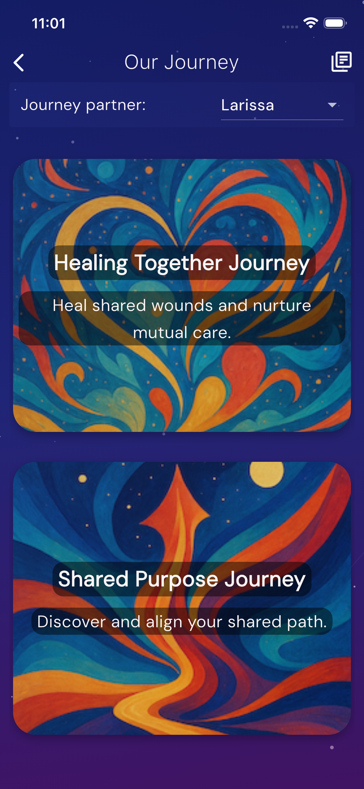 Journey with partner flow